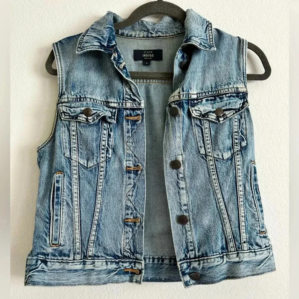 JCrew Indigo Denim Women’s Vest